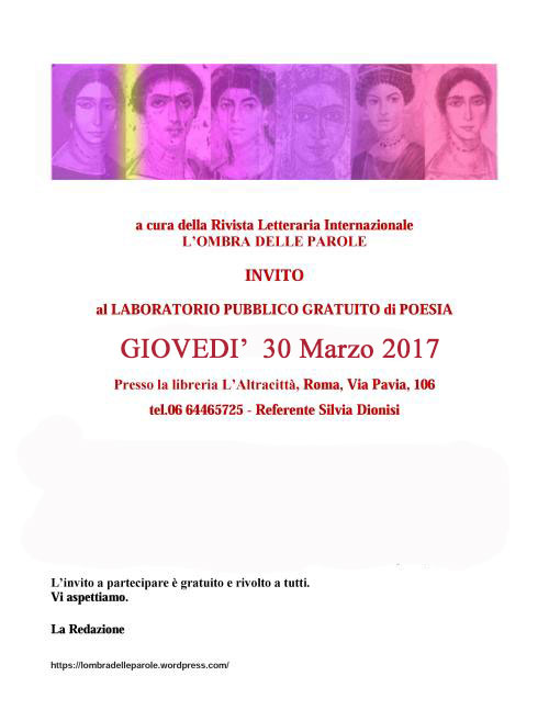 Giorgio Linguaglossa Laboratorio di Poesia 30-03-2017 - sito ufficiale di Giorgio Linguaglossa scrittore